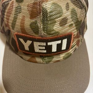 YETI Camo Mesh Snap back Hat